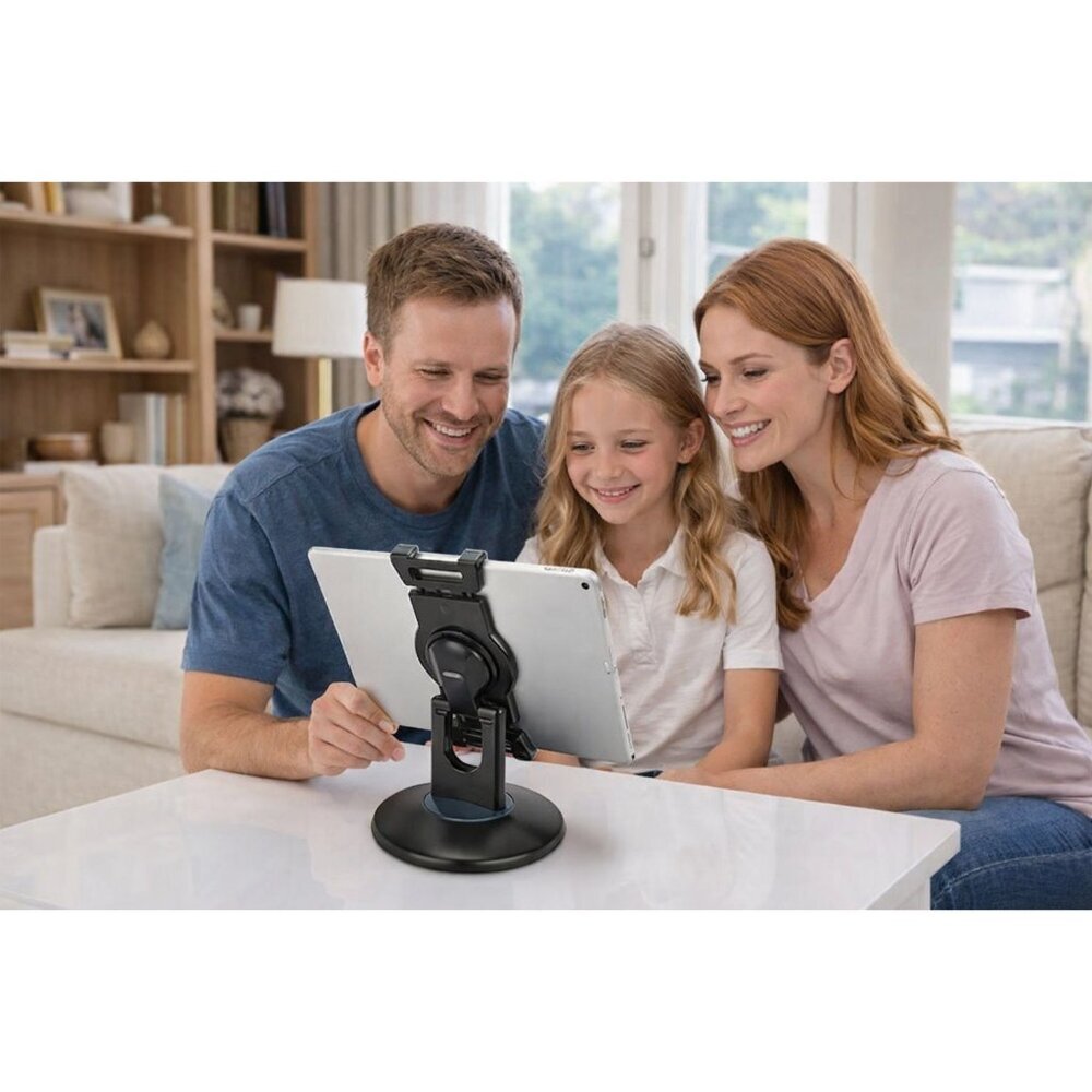 Universal Tablet / iPad Holder Adjustable 360° Swivel Desk Stand - Picture 2 of 7